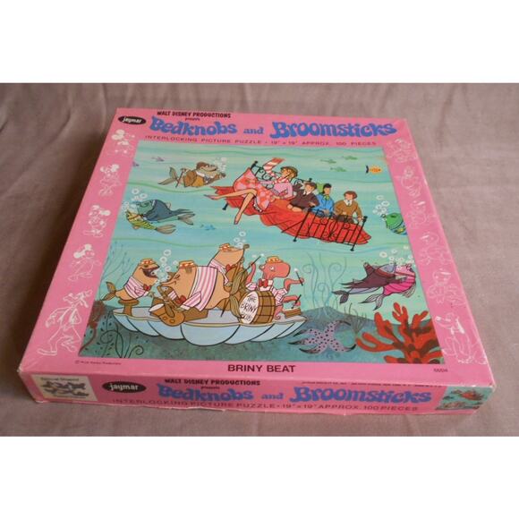 Vintage Jaymar Disney Bedknobs and Broomsticks Briny Beat 100 PC Puzzle Complete - Picture 8 of 9